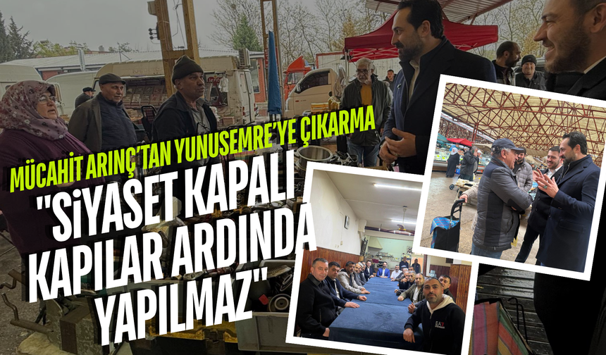 AK Partili Mücahit Arınç Yunusemre’de vatandaşın taleplerini dinledi