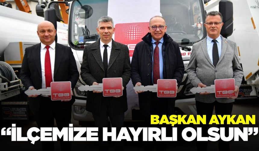 Belediyenin araç filosu güçleniyor: Başkan Aykan'dan müjdeli haber!
