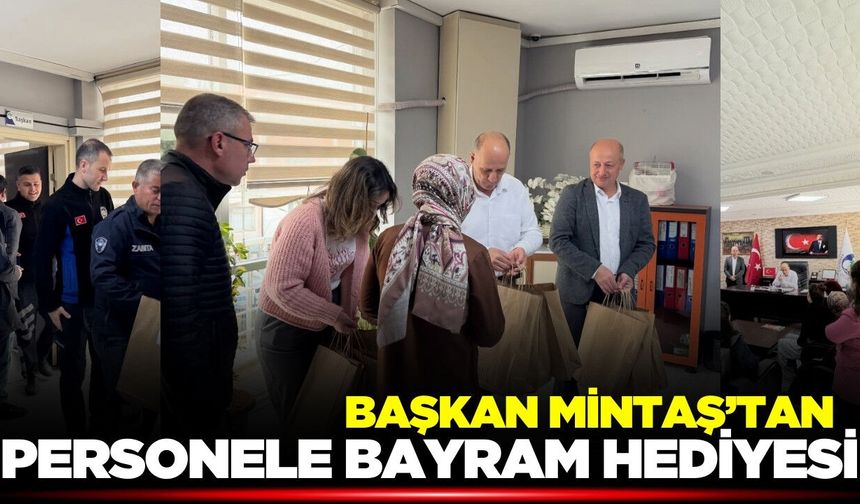 Başkan Mintaş personelle bayramlaştı!