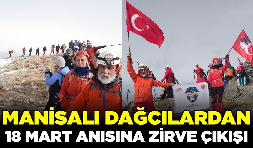 Manisalı dağcılar Kaz Dağlarına tırmandı