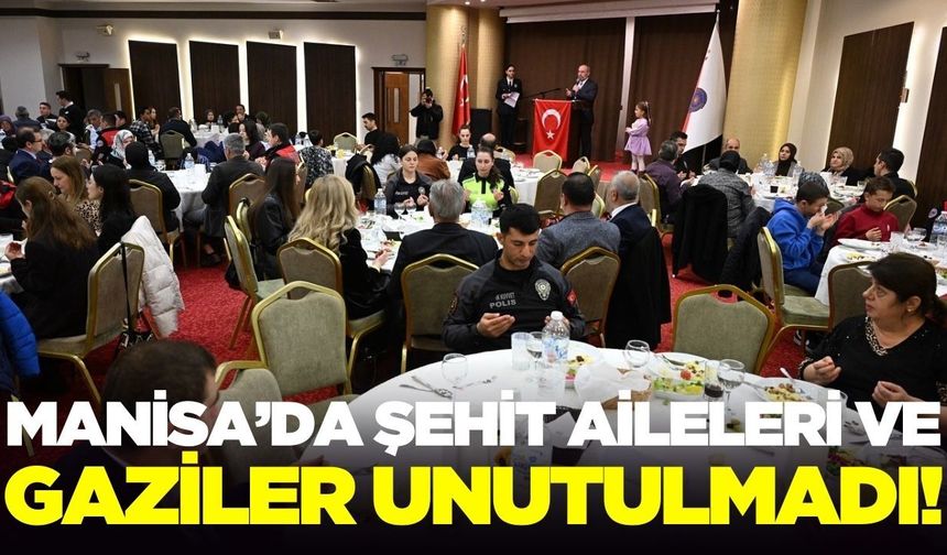 Salihli'de şehit aileleri ile gaziler onuruna iftar programı!