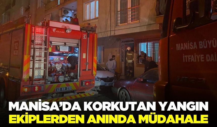 Turgutlu’da Merdiven Altında Yangın: Ekipler Anında Müdahale Etti