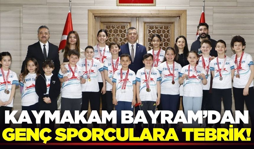 Kaymakam Bayram, sporcuları makamında ağırladı!
