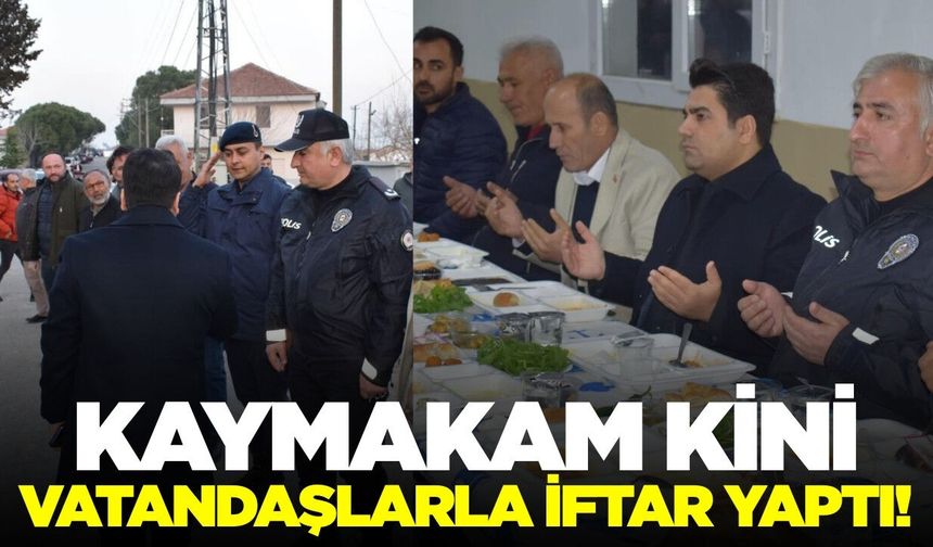 Ahmetli'de gönül sofrası: Kaymakam Kini vatandaşlarla buluştu