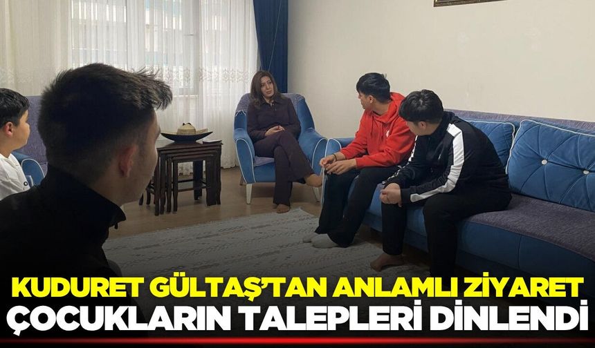 İl Müdürü Kuduret Gültaş’tan çocuk evine ziyaret