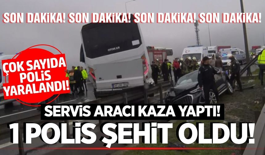 Kuzey Marmara Otoyolu’nda zincirleme kaza: 1 polis şehit oldu!