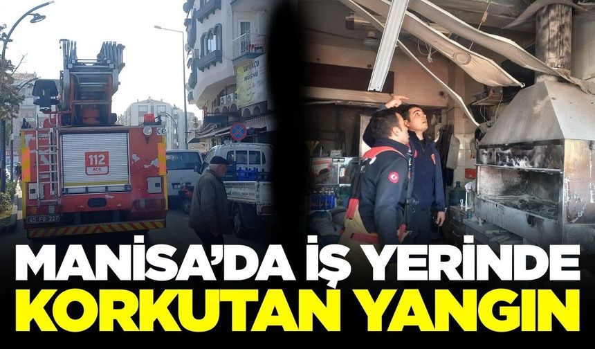 Manisa'da Korkutan Baca Yangını: İş Yerinde Maddi Hasar Oluştu