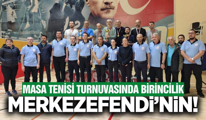Manisa'da masa tenisi turnuvası sona erdi!