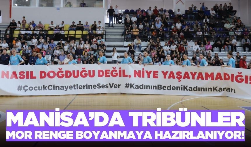 Turgutlu'da tribünler mor renge boyanacak!