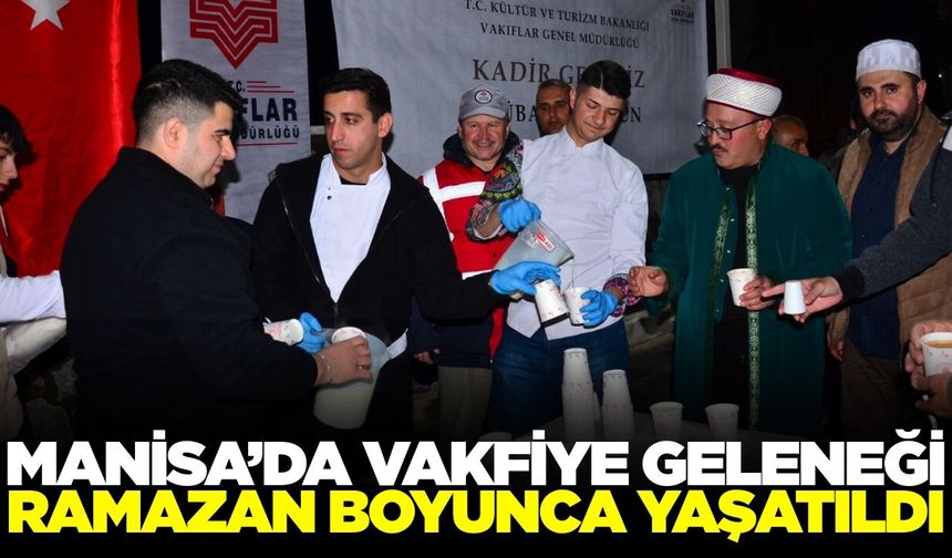 Manisa'da her gün 500 kişiye iftar verildi, Kadir Gecesi'nde 2 bin kişiye salep dağıtıldı