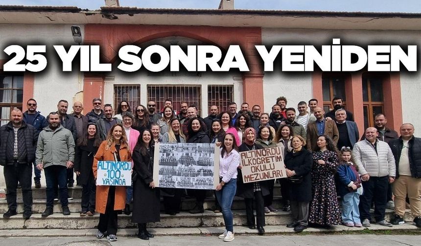Salihli'de 25 yıl sonra duygulandıran buluşma