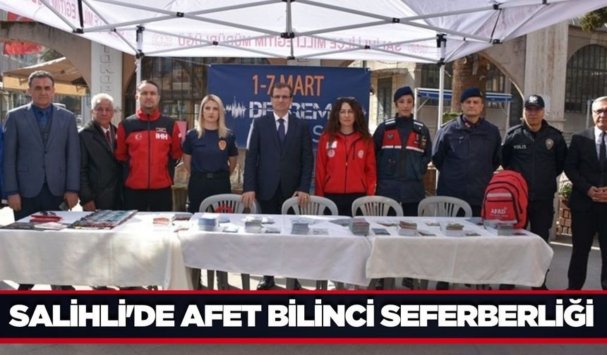 Salihli’de deprem haftasında farkındalık etkinliği