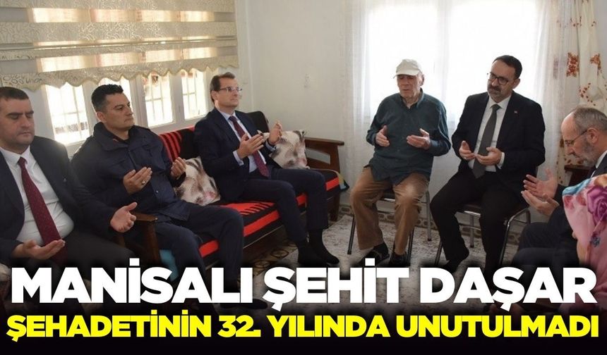Şehit Daşar memleketi Salihli'de dualarla anıldı!