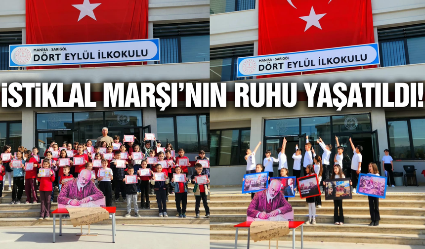 Sarıgöl'de İstiklal Marşı'nın kabulü coşkuyla kutlandı