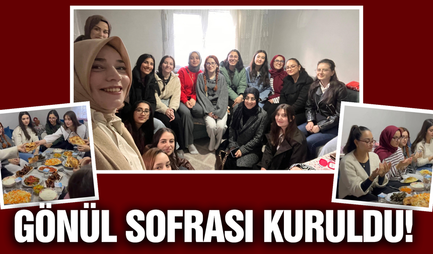 Sarıgöl'de KYK'lı öğrencilerden anlamlı buluşma!