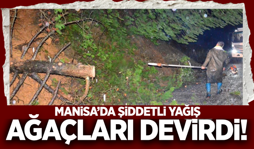 Şiddetli yağışlar Manisa'yı vurdu!