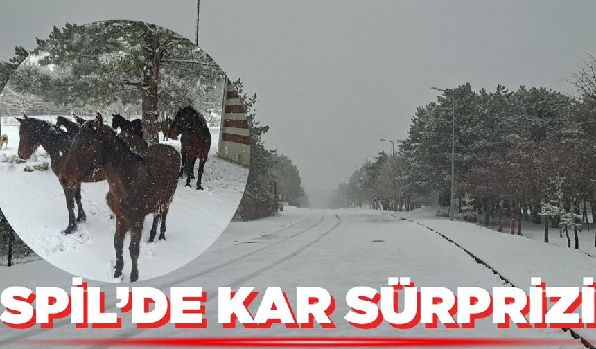 Manisalılar Bayrama kar sürprizi ile başladı!