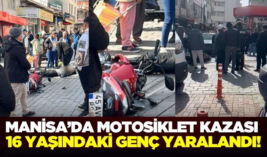 Manisa'da motosiklet kazası: 1 yaralı