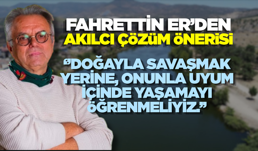 Manisa'da Korkutan Taşkın Manzarası