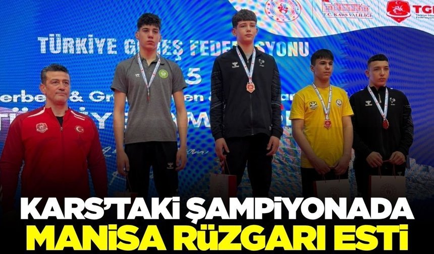 Manisalı güreşçiler Türkiye şampiyonası’ndan 4 madalya ile döndü