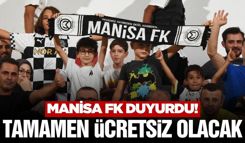 Manisa FK'dan taraftarlarına jest