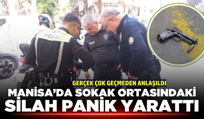 Şehzadeler’de Hareketli Dakikalar: Bulvarda Bulunan Silah Polisi Alarma Geçirdi