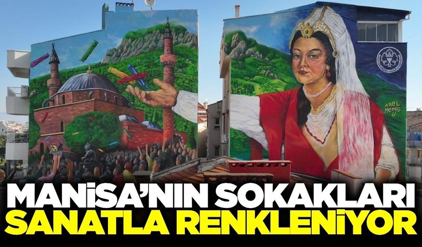 Manisa'da festival öncesi sanat dokunuşu