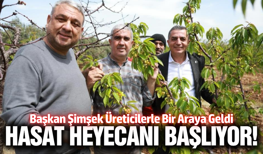 Manisa'da hasat hazırlığı: Başkan Şimşek üreticinin nabzını tuttu!