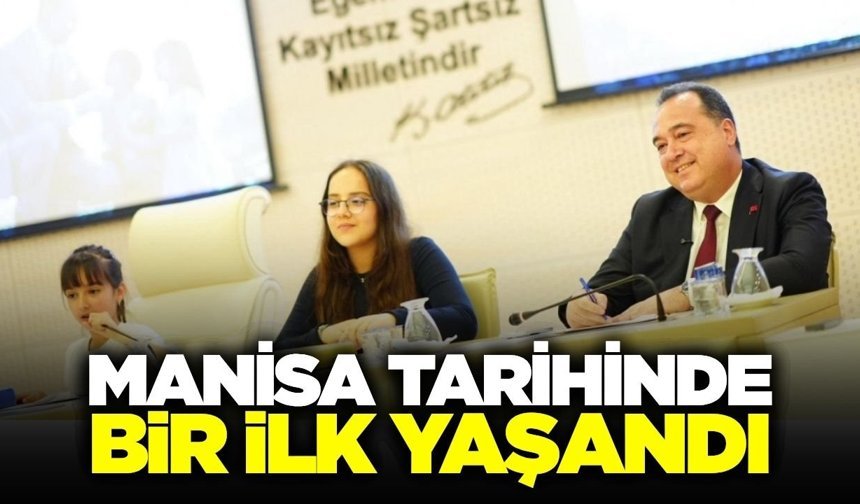 Manisa'da meclis kürsüsü geleceklerimize emanet