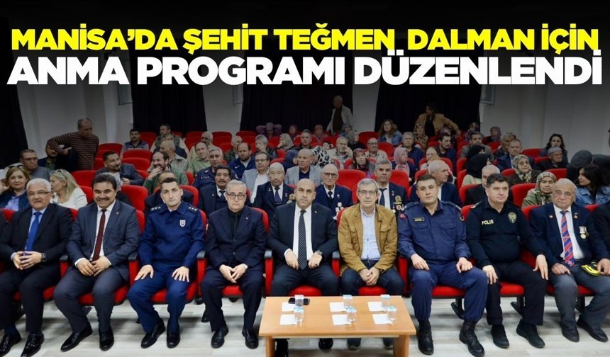 Manisa'da Şehit Teğmen Mustafa Dalman dualarla anıldı