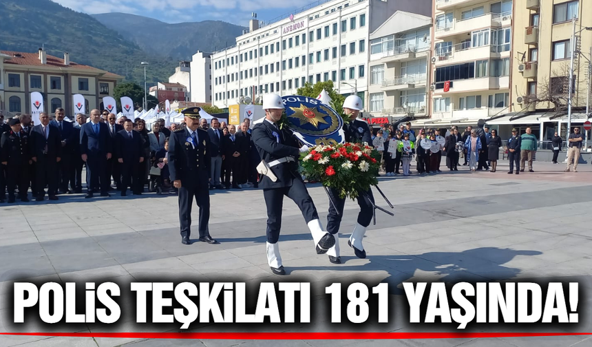 Manisa'da Türk Polis Teşkilatının 181. kuruluş yıl dönümü kutlandı