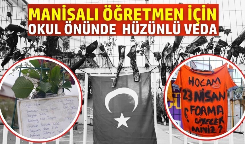 Manisalı Ayla öğretmene karanfilli veda!