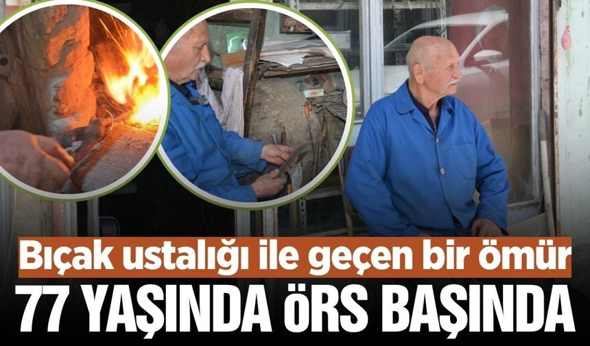 Manisalı usta 64 yıldır çeliklere şekil veriyor