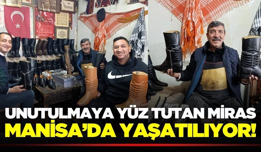 Manisa'da gürgen ağacından yapılan çizme: Talep sürüyor!