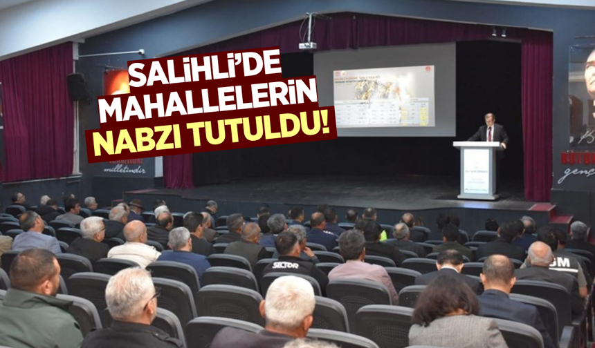 Salihli'de gündem verimli kamu hizmeti!