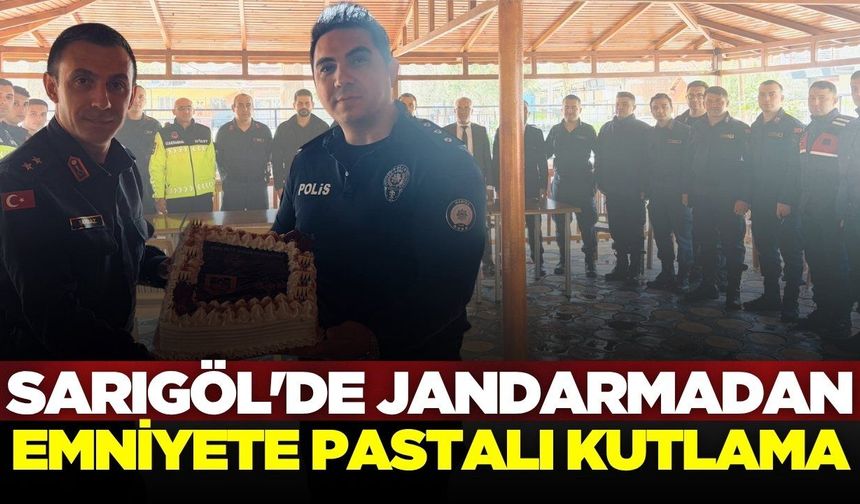 Sarıgöl’de Jandarmadan Emniyete Anlamlı Polis Haftası Ziyareti