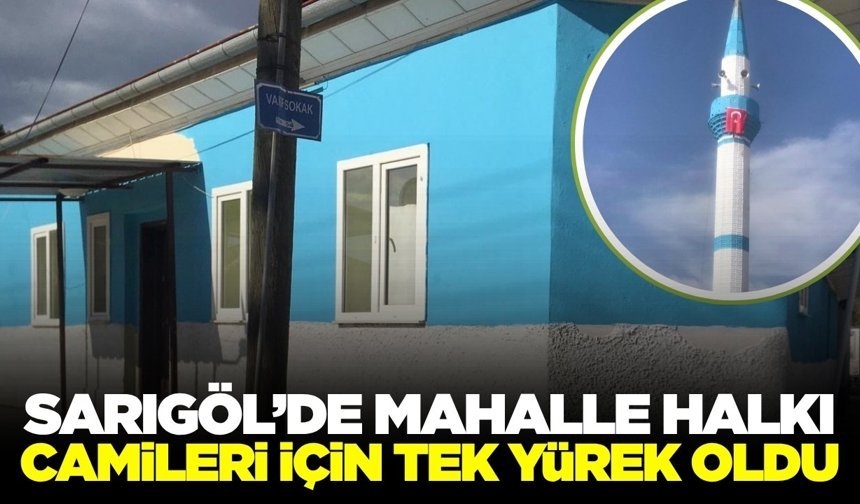 Sarıgöl'de mahalle halkından örnek dayanışma