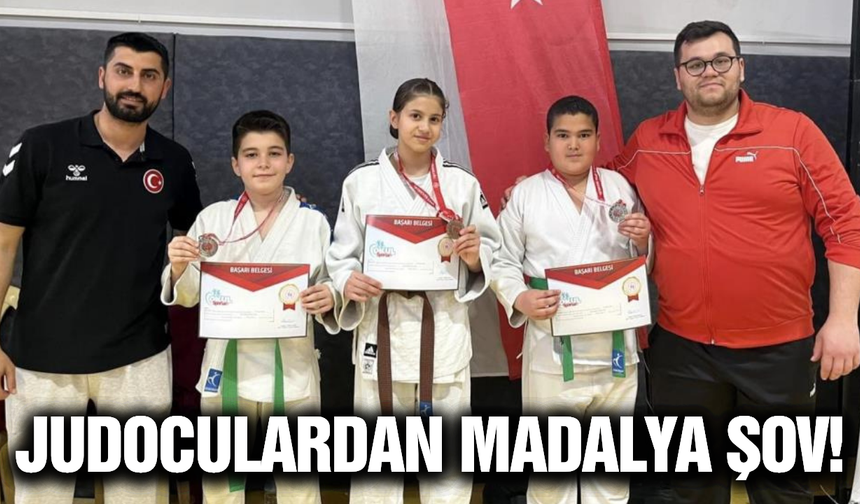 Yunusemreli genç judoculardan madalya yağmuru!