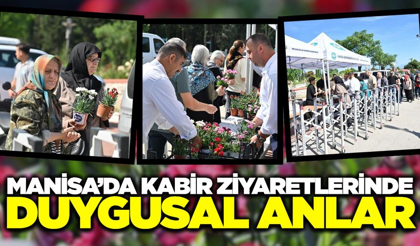 17 İlçede Eş Zamanlı Çalışma: Manisa’da Mezarlıklar Bayrama Hazırlandı