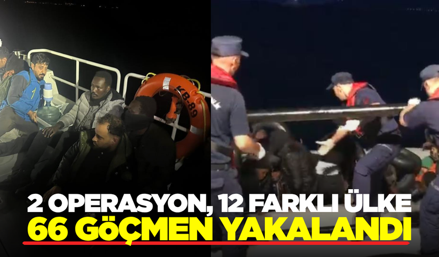 66 Düzensiz Göçmen Yakalandı
