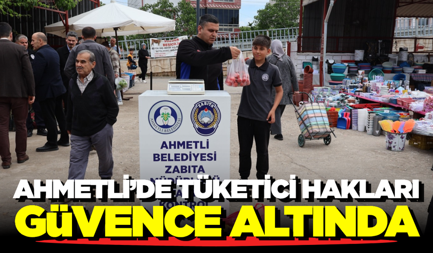 Ahmetli’de Pazar Esnafına Tartı Denetimi