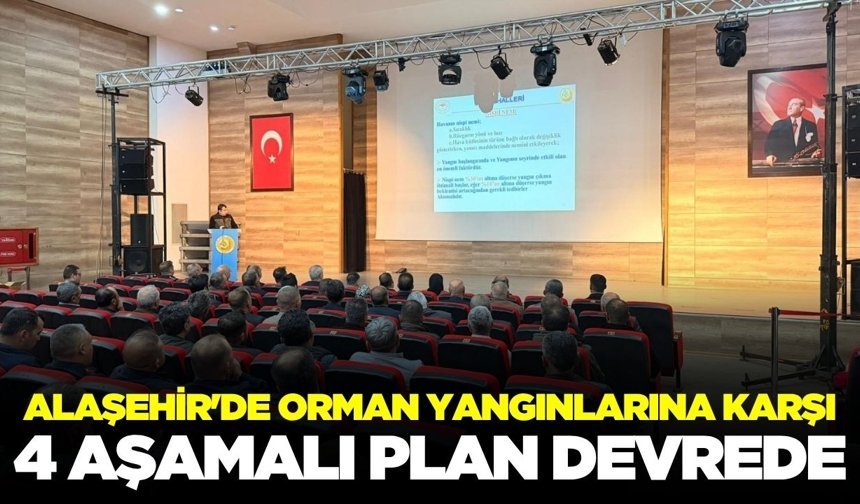 Alaşehir'de erken müdahale için ekipler hazır hale getirildi