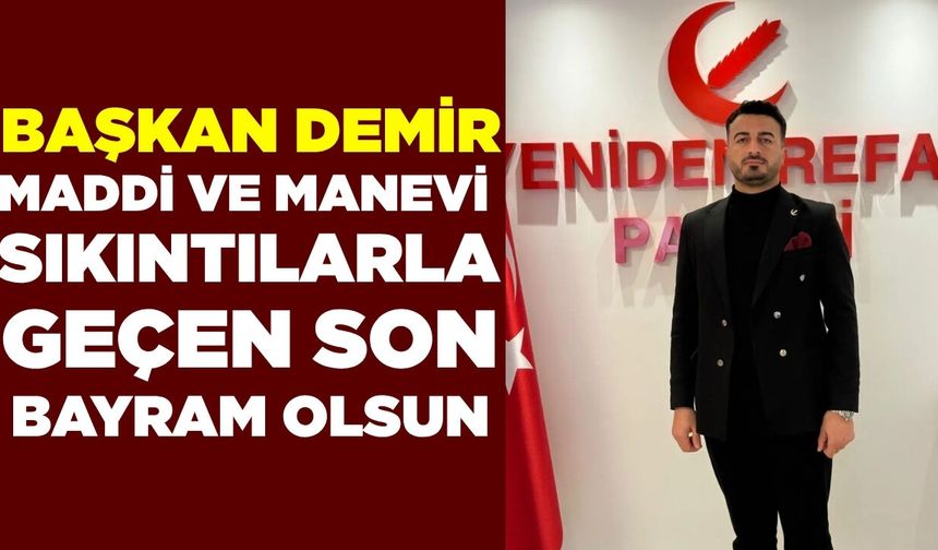 Başkan Demir'den Kurban Bayramı mesajı!