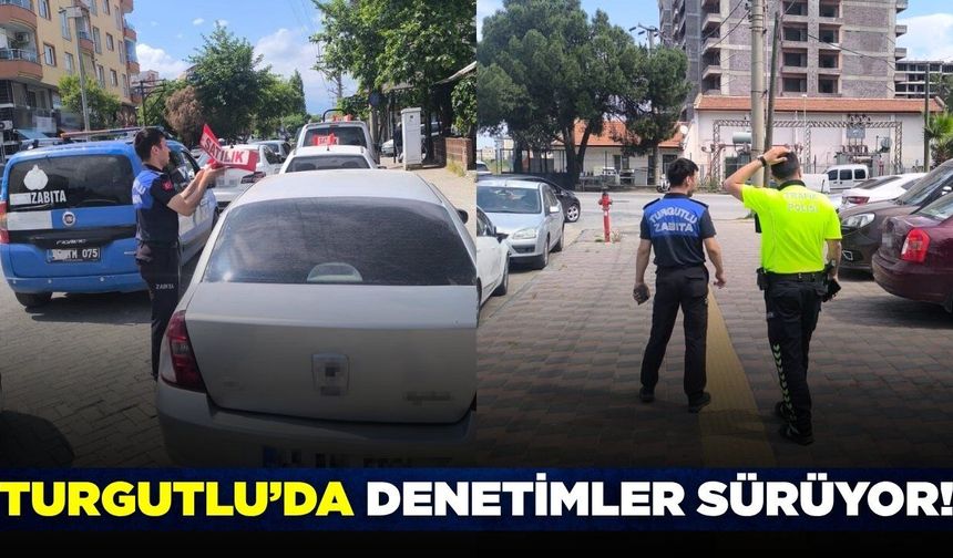 Turgutlu zabıtası ve trafik ekiplerinden denetim