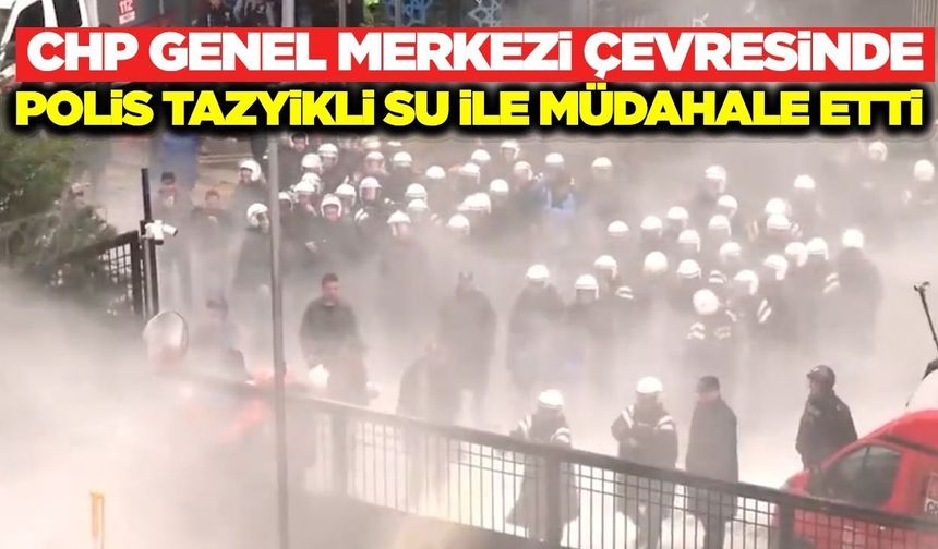 CHP Genel Merkezi önünde tansiyon yükseldi!