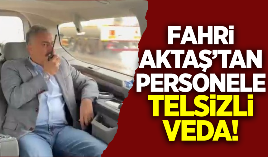 Emniyet Müdürü Fahri Aktaş'tan duygusal veda!