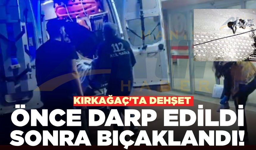 Kırkağaç'ta kız meselesi kavgası: 1 kişi bıçaklandı!