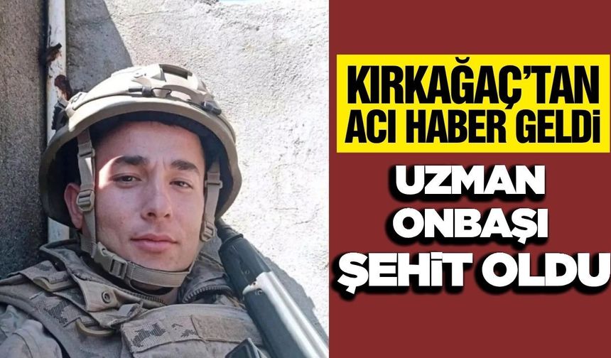 Jandarma Uzman Onbaşı Ahmet Can Sayla Şehit oldu