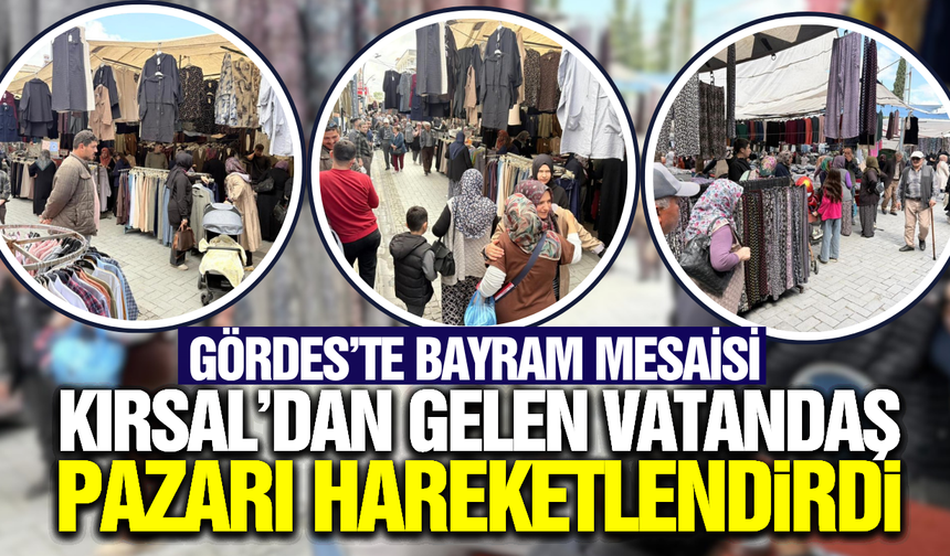 Kurban Bayramı Öncesi Gördes Pazarı’nda Büyük Yoğunluk