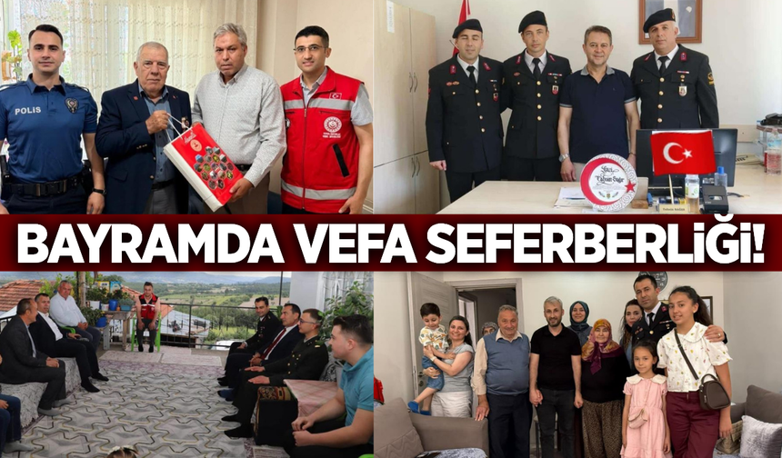 Manisa'da bayramda şehit aileleri ve gazilere vefa ziyaretleri!